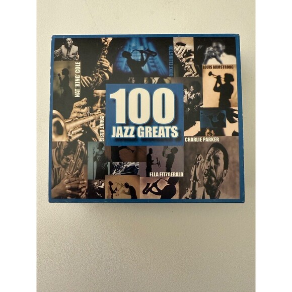 100 Jazz Greats Volume 1 2 3 4 Time Music 4 CD Set EX - Picture 1 of 6